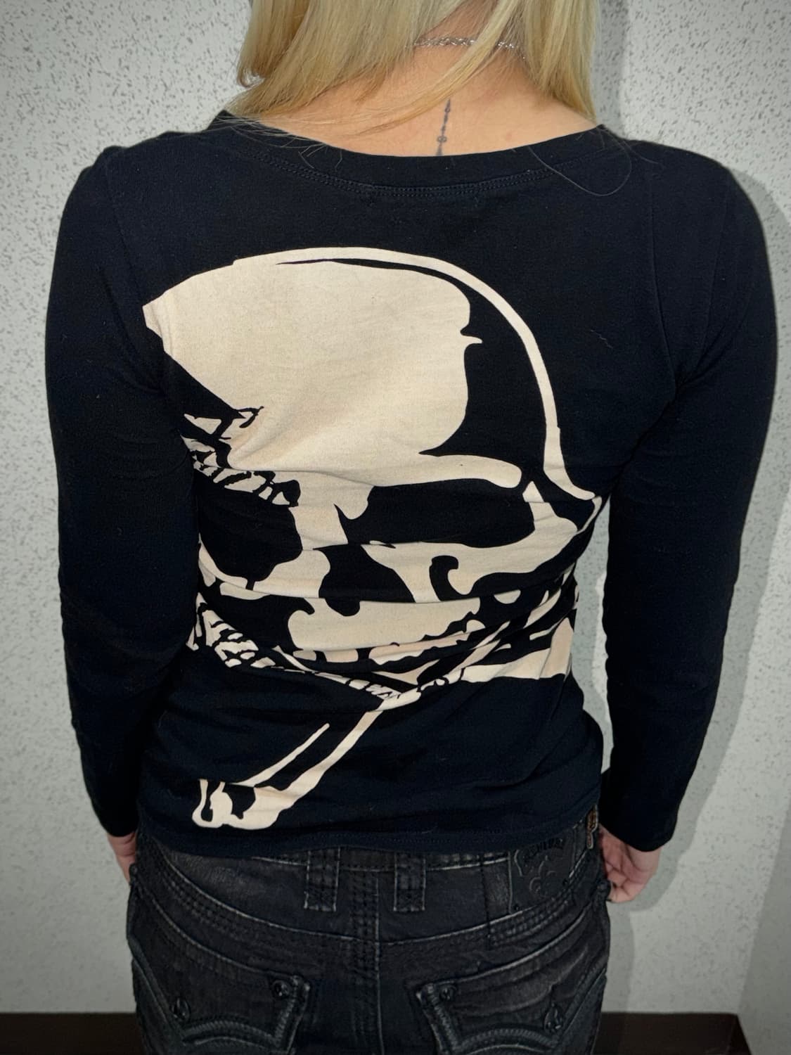 ghost of harlem 고스트 오브 할렘 큐빅 스컬 롱슬리브 상품이미지2