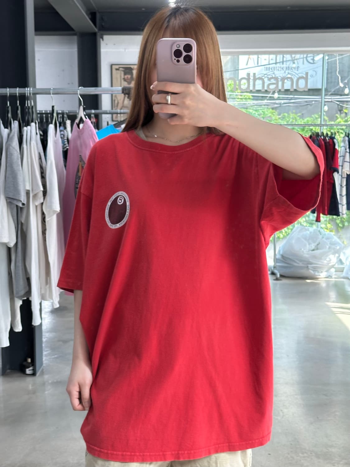 스투시 8볼 닷 반팔티 레드 상품이미지4