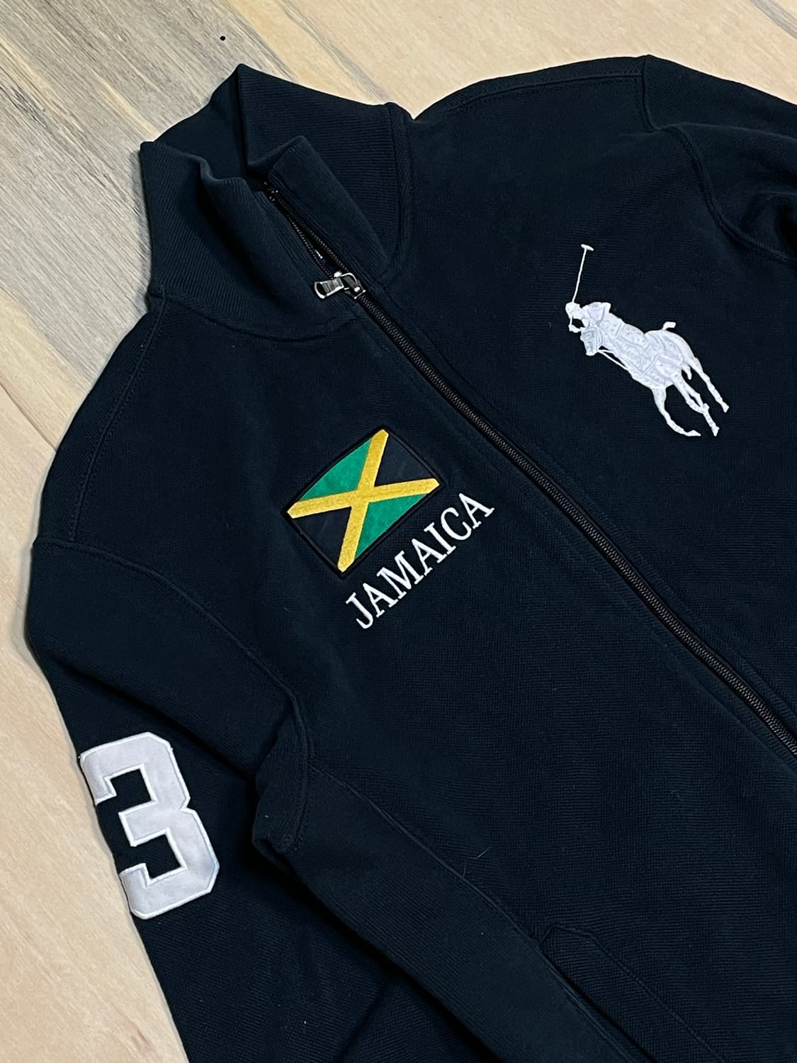 폴로 빅포니 자메이카 🇯🇲 국기 넘버링 집업 져지 트랙탑 S 상품이미지3
