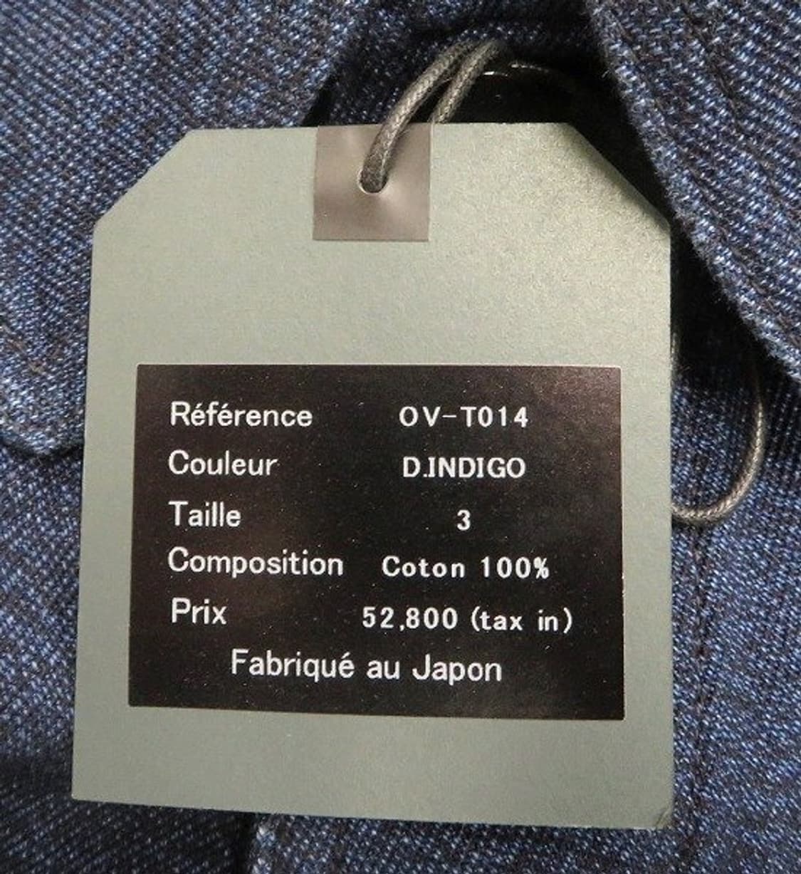 우틸 OUTIL VESTE THIERS 인디고 데님자켓 상품이미지9