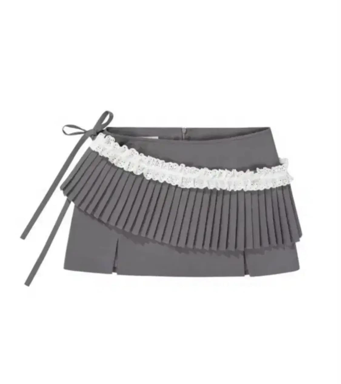 오모모 투웨이 리본 플리츠 스커트 상품이미지1