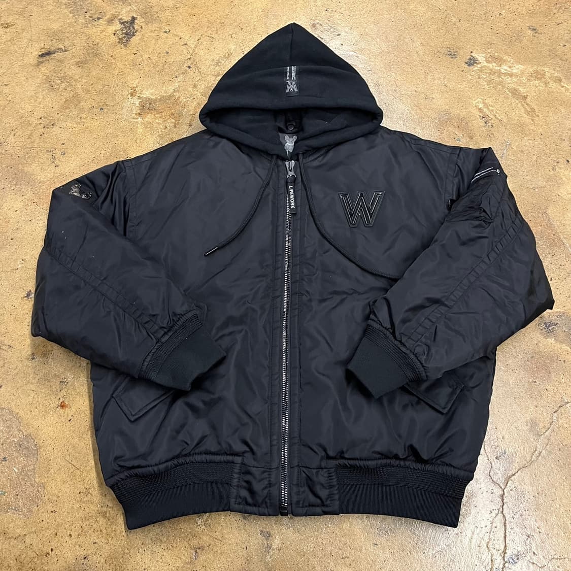 [정품/S] 라이프워크 후드 패딩 블랙 b10 상품이미지2