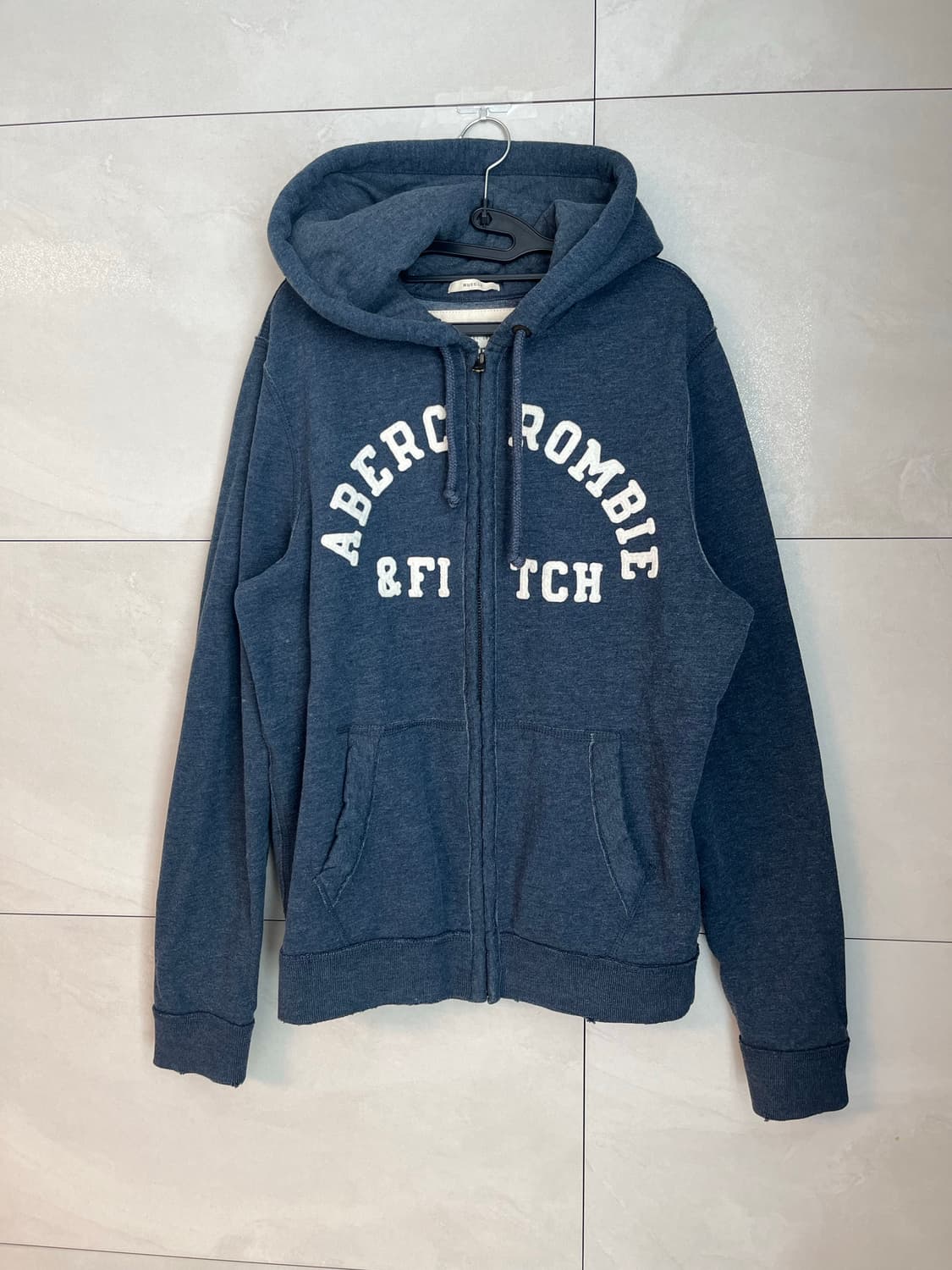 아베크롬비 스펠로고 후드집업 네이비 (L) 상품이미지2