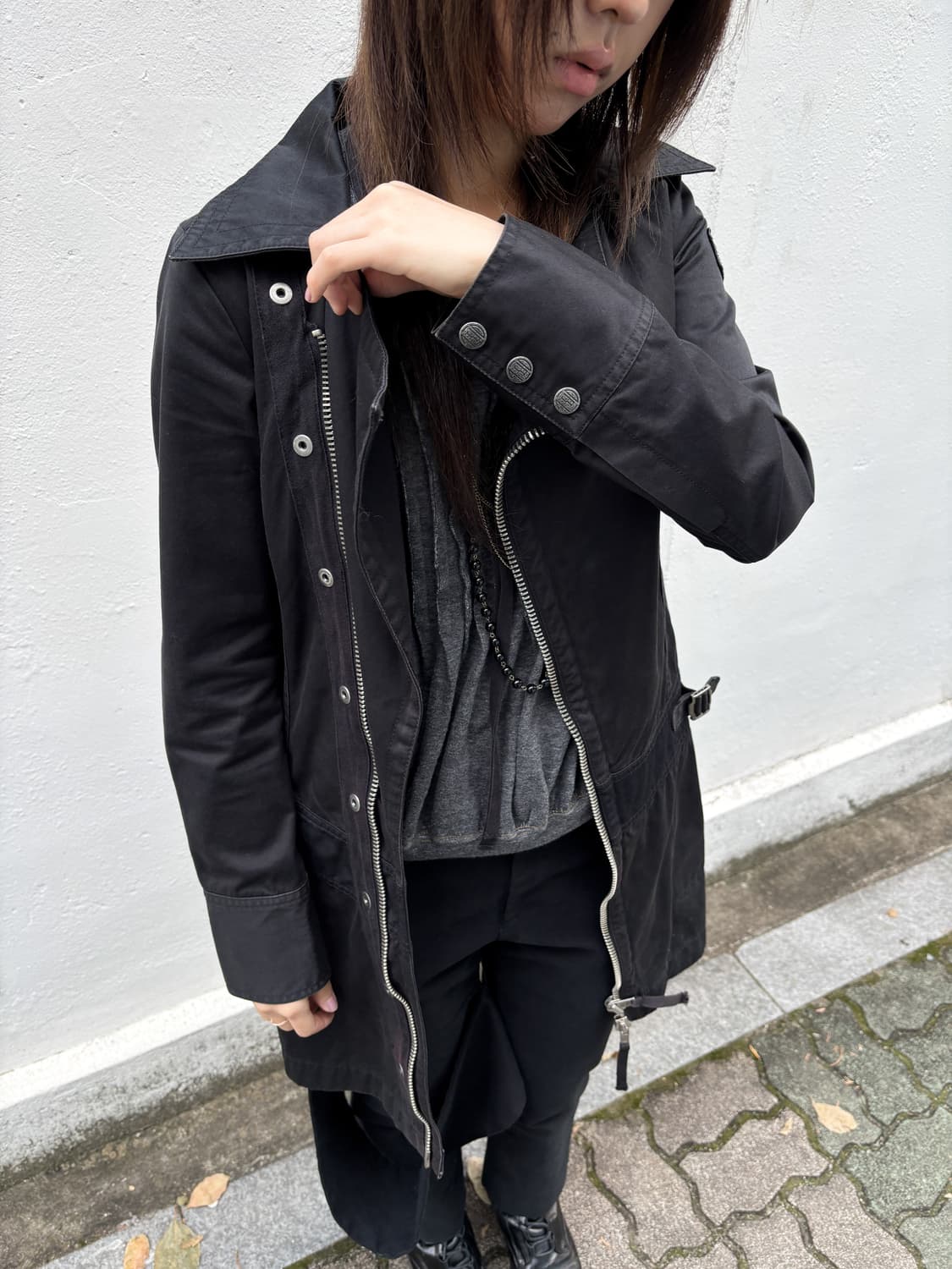 디젤 모토 라이더 트렌치 자켓 상품이미지4