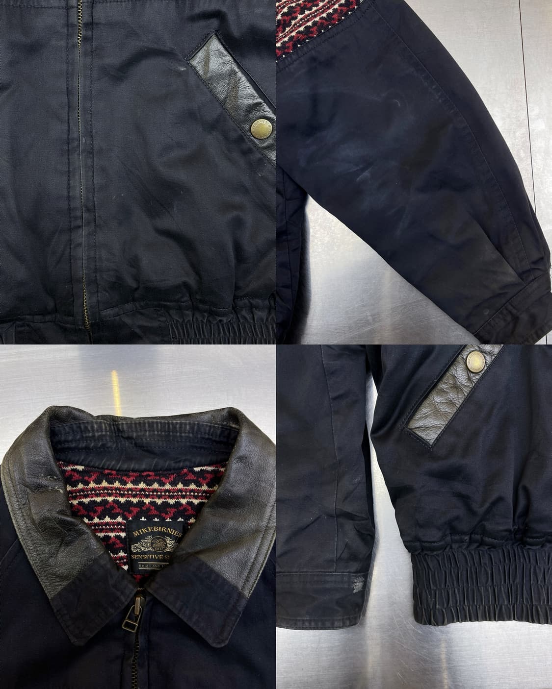 Mikebirnies 90s 울 니티드 봄버 자켓 상품이미지6