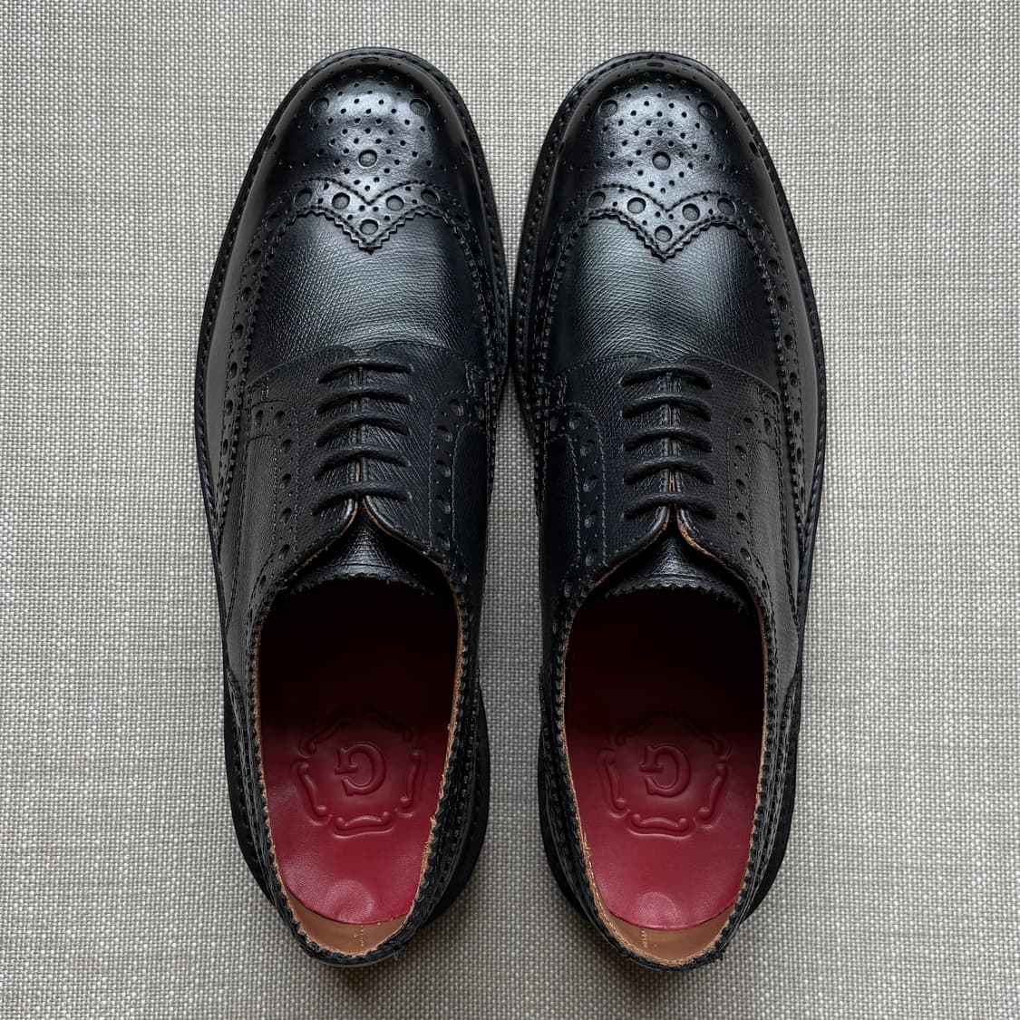 [UK9/275] 영국 GRENSON 블랙 브로그 윙팁 상품이미지8