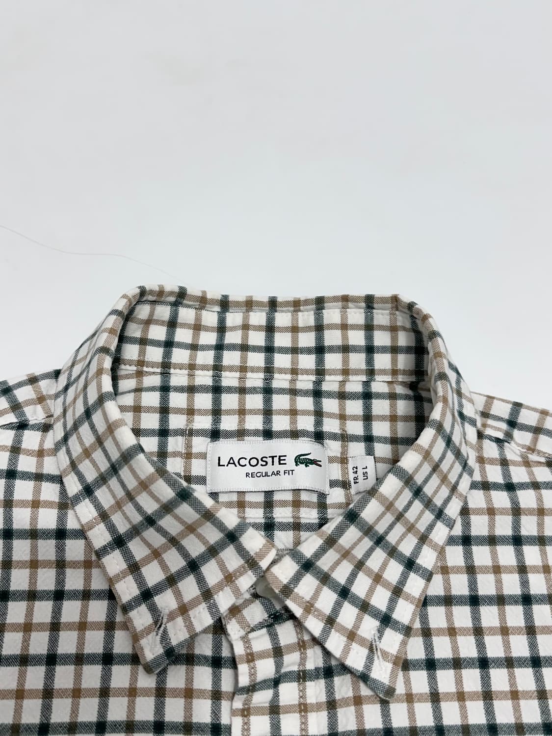 라코스테 신형 옥스포드 체크 셔츠 상품이미지8