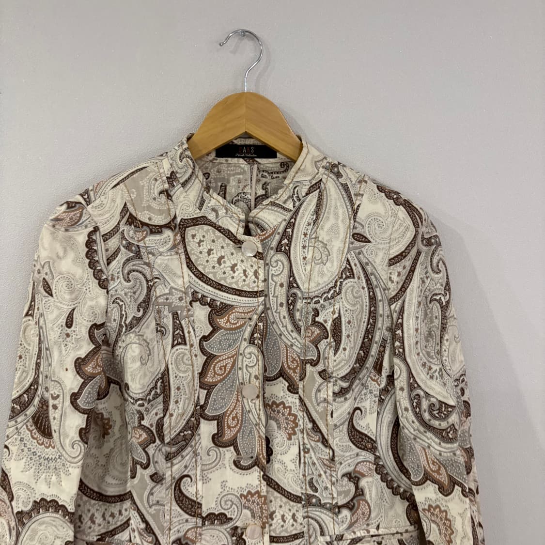 닥스 페이즐리 패턴 자켓 아이보리 88-160 상품이미지3