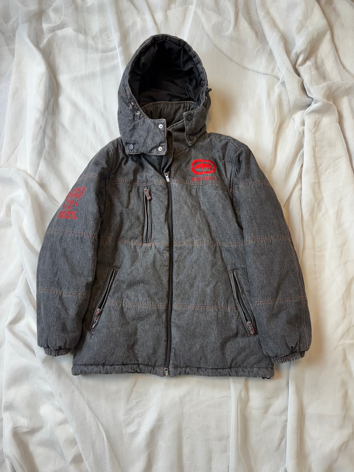 에코 흑청 데님패딩 올드스쿨  상품이미지4