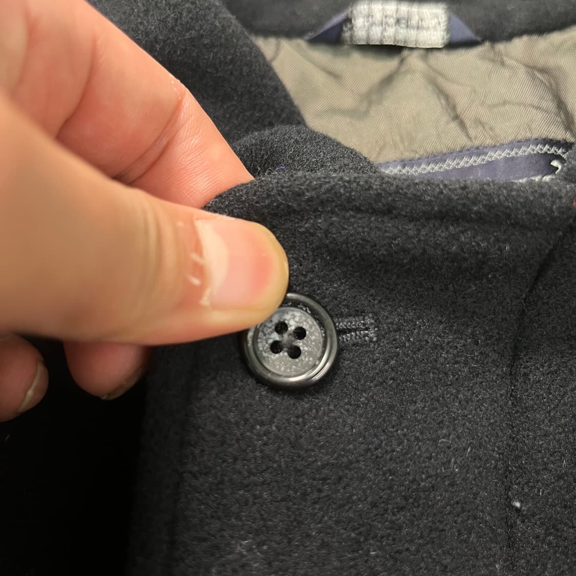 100 버버리 90s 울 블루종 자켓 상품이미지3