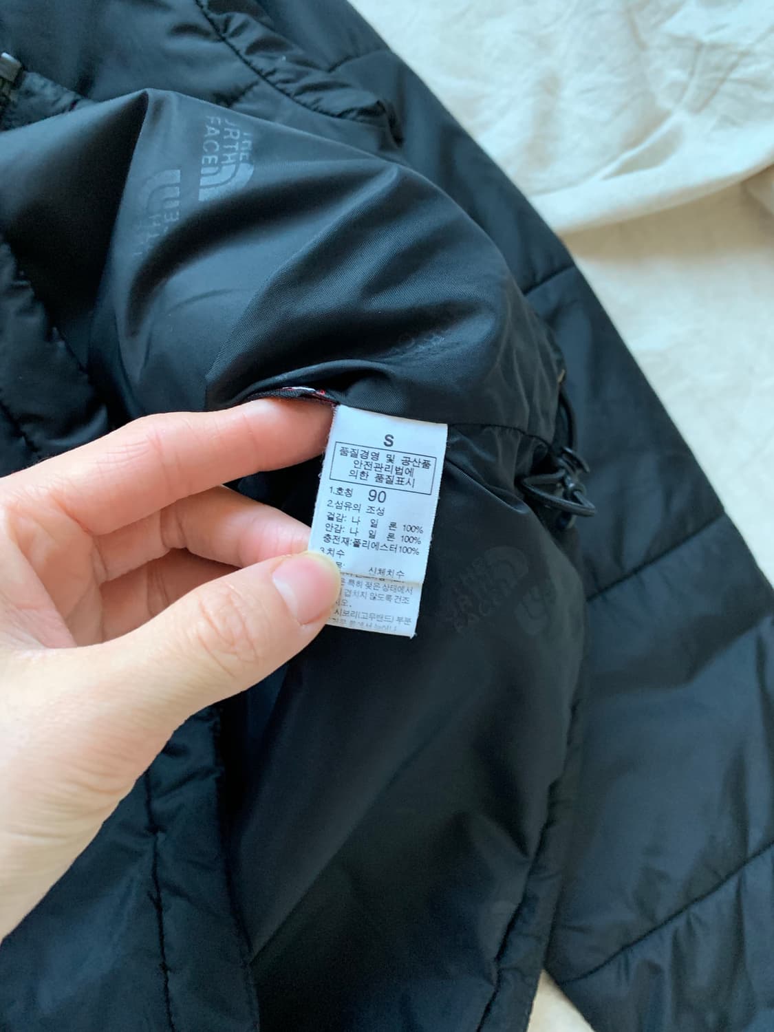 노스페이스 로고 윈드 경량 패딩 상품이미지7