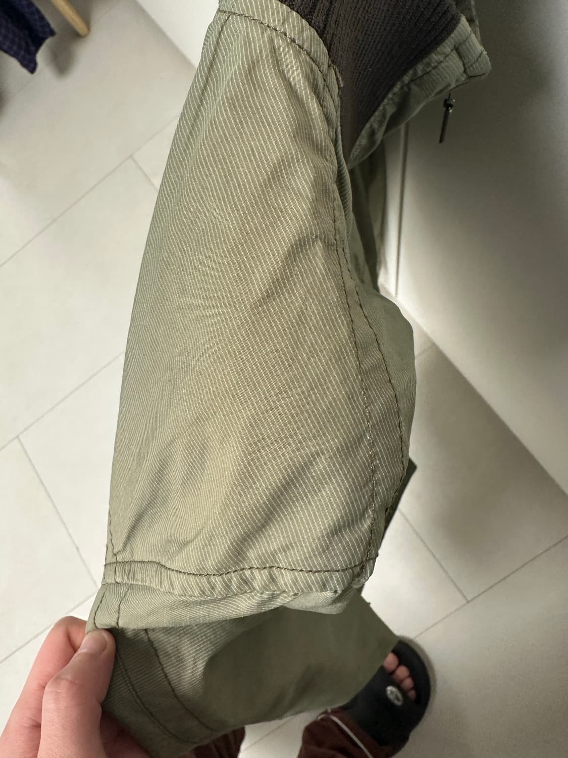 smalto 카키색 봄버 자켓 상품이미지4