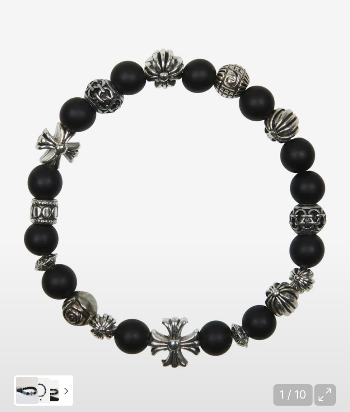 Chrome & Black Stone Phoenix 원석팔찌  상품이미지1