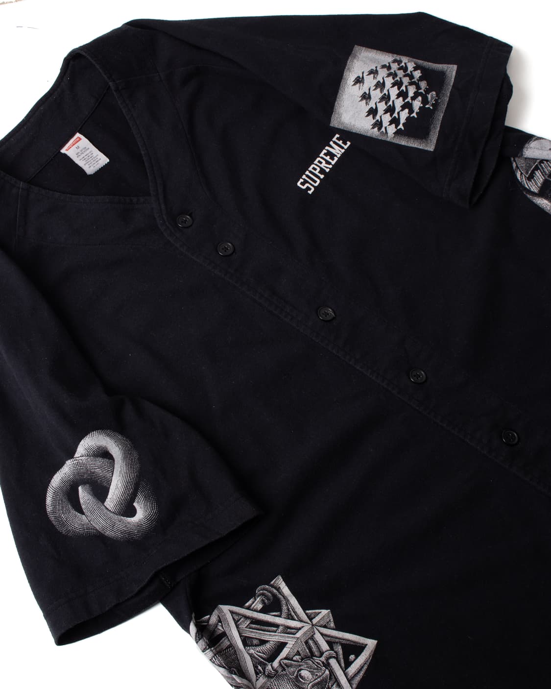 Supreme X Mc Escher 슈프림 에셔 프린팅 베이스볼 셔츠 상품이미지6