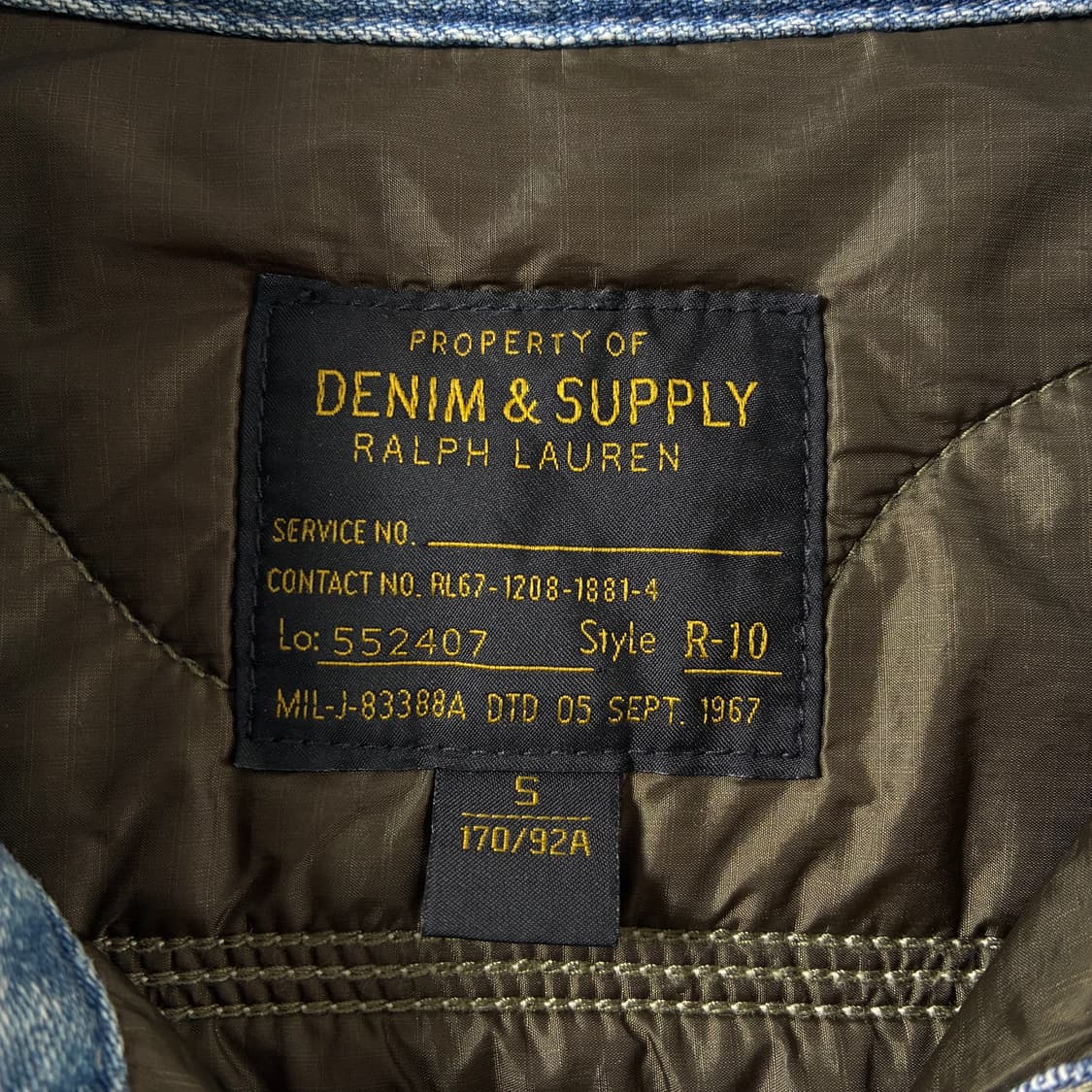 Polo  데님앤서플라이 포켓 데님 퀼팅 셔츠 자켓  상품이미지5