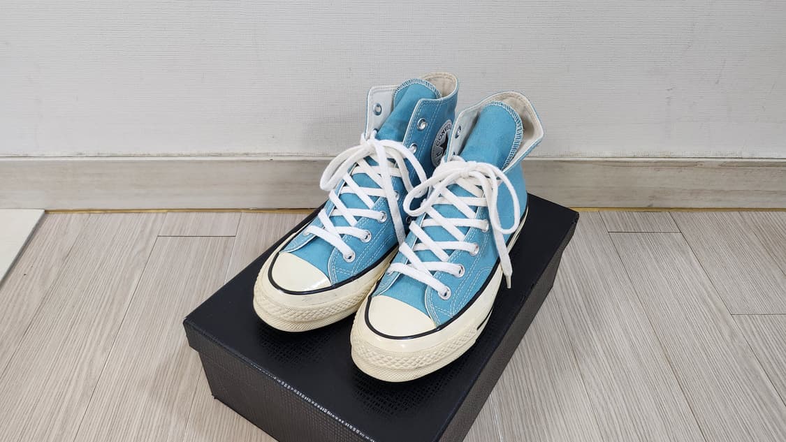 240 컨버스 척70 하이 하늘색 상품이미지1