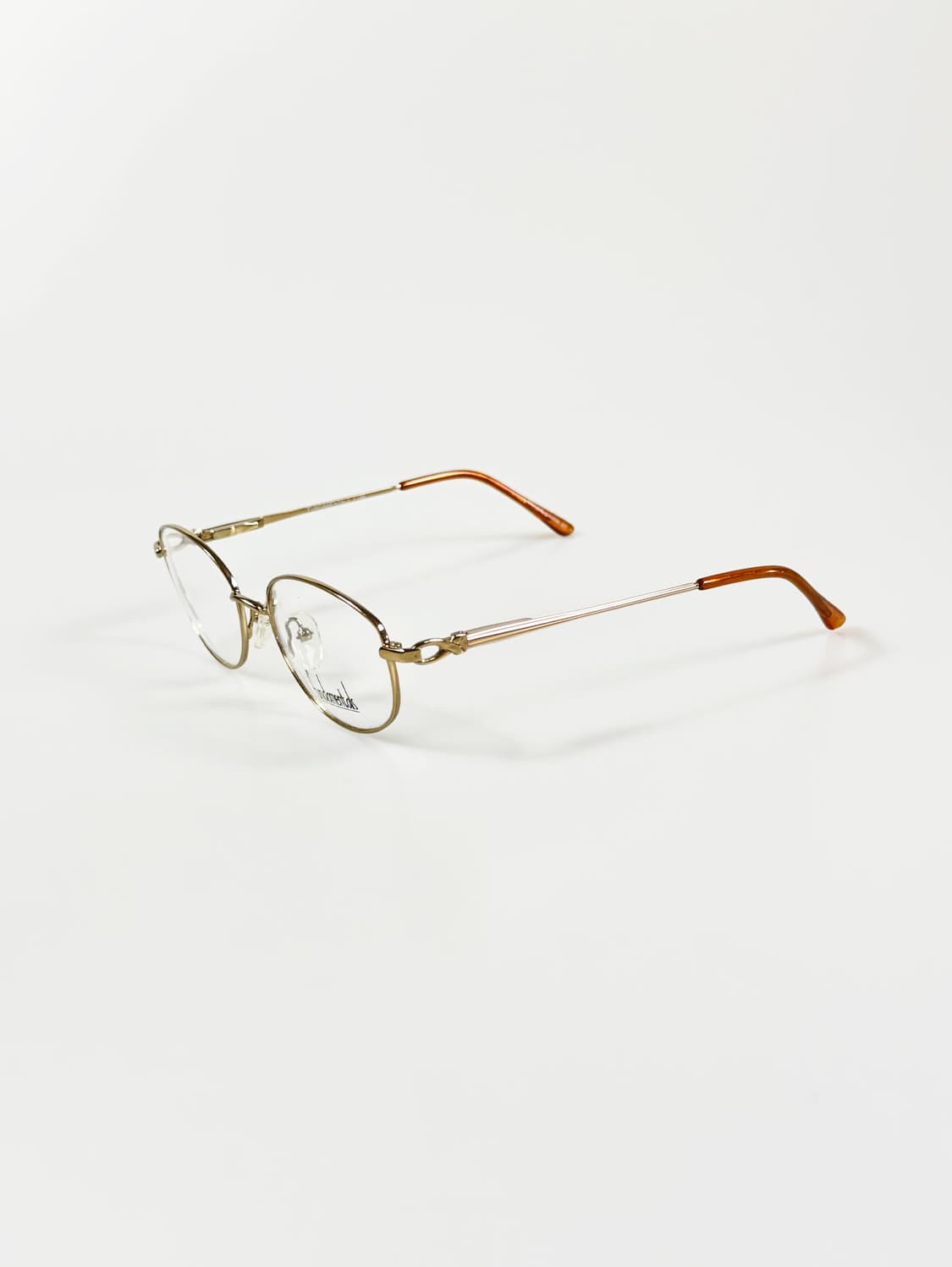 Fundamentals 골드 슬림 오벌 메탈 프레임 빈티지 안경 상품이미지4