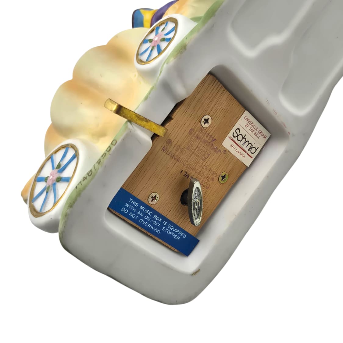 90s 미국 슈미드 마차 고양이 도자기 오르골 상품이미지6