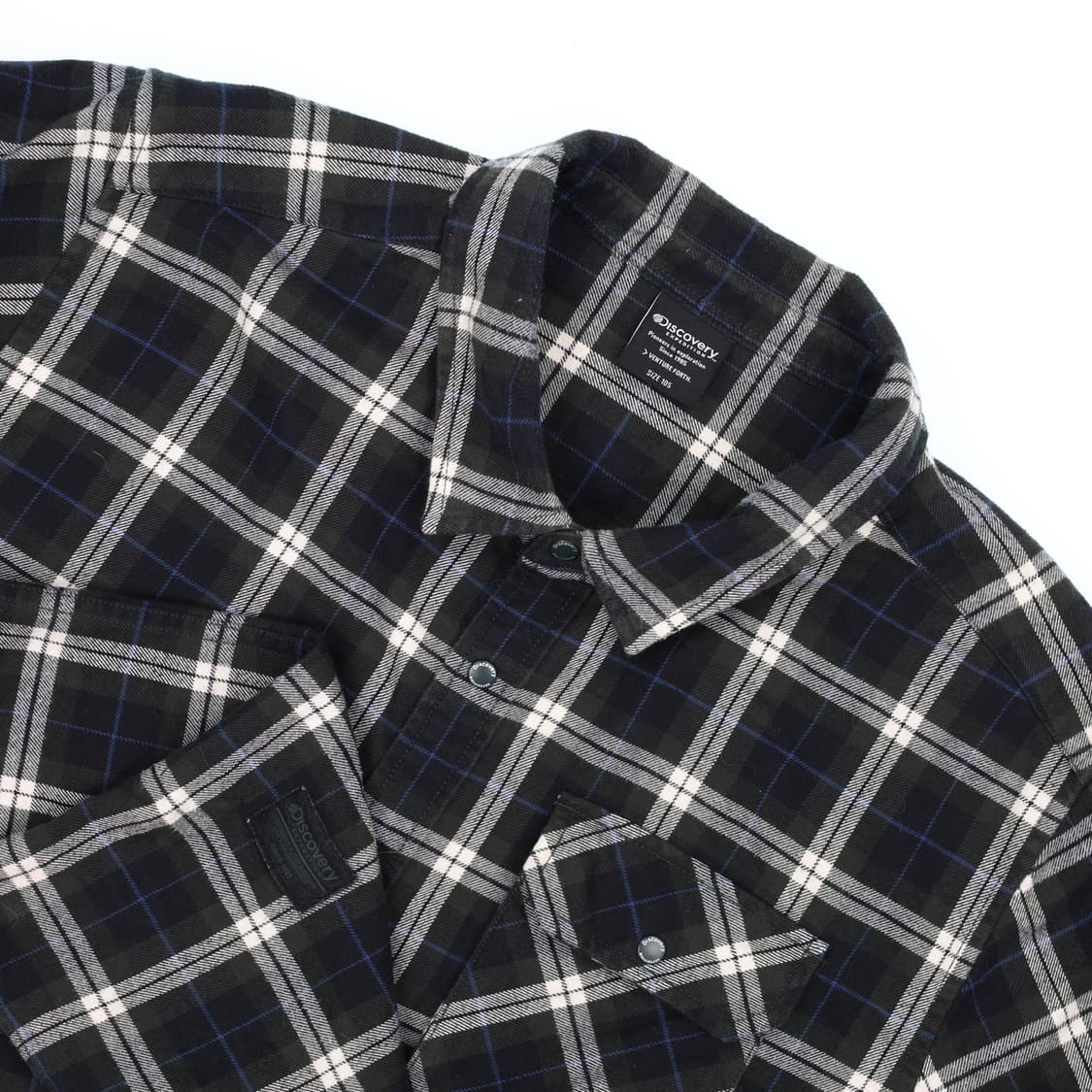 [105] 디스커버리 남성 체크 남방 긴팔 셔츠 N6856 상품이미지5