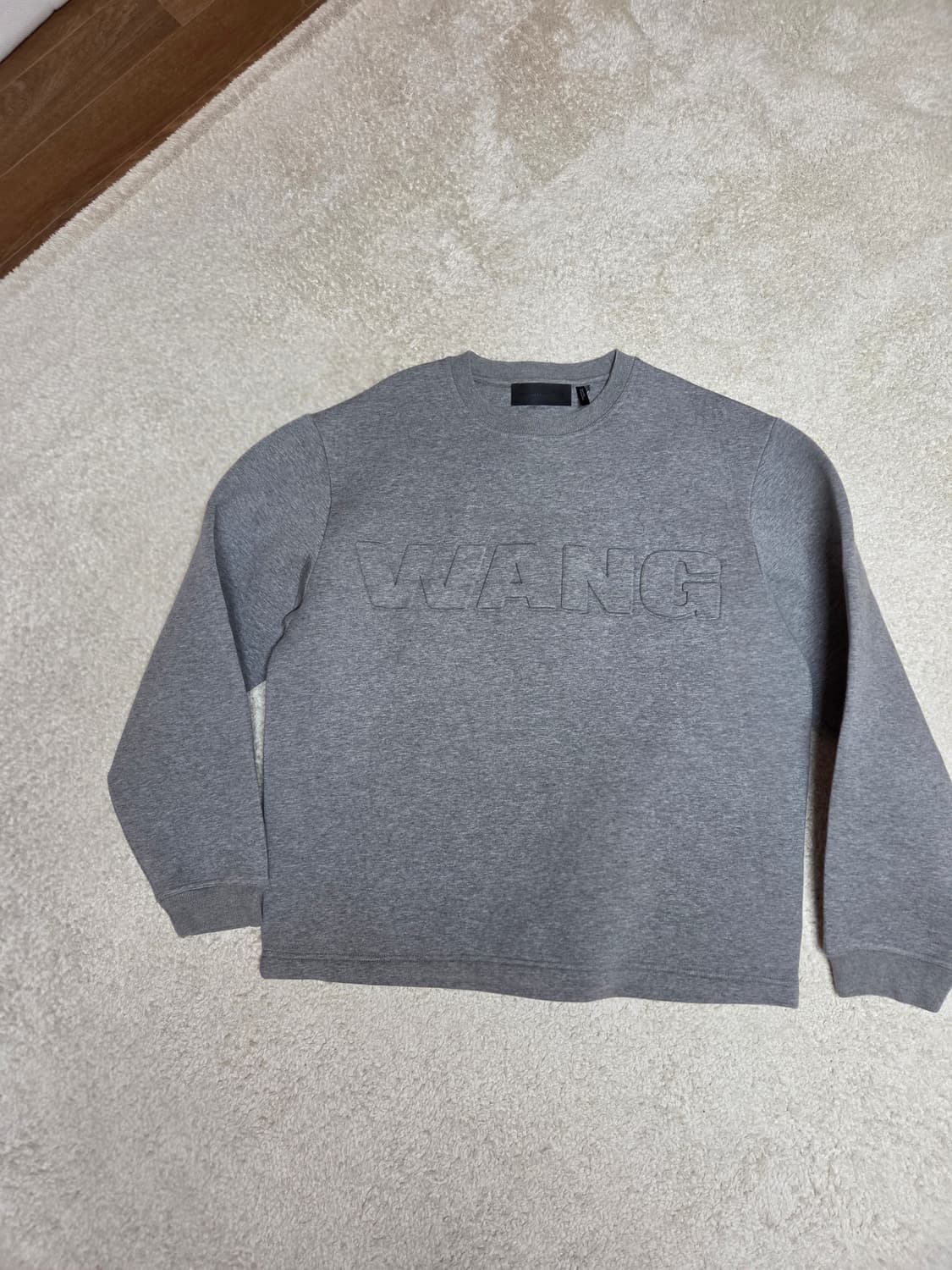 알렉산더왕 X H&M 네오플랜 맨투맨 회색 라지사이즈 상품이미지6