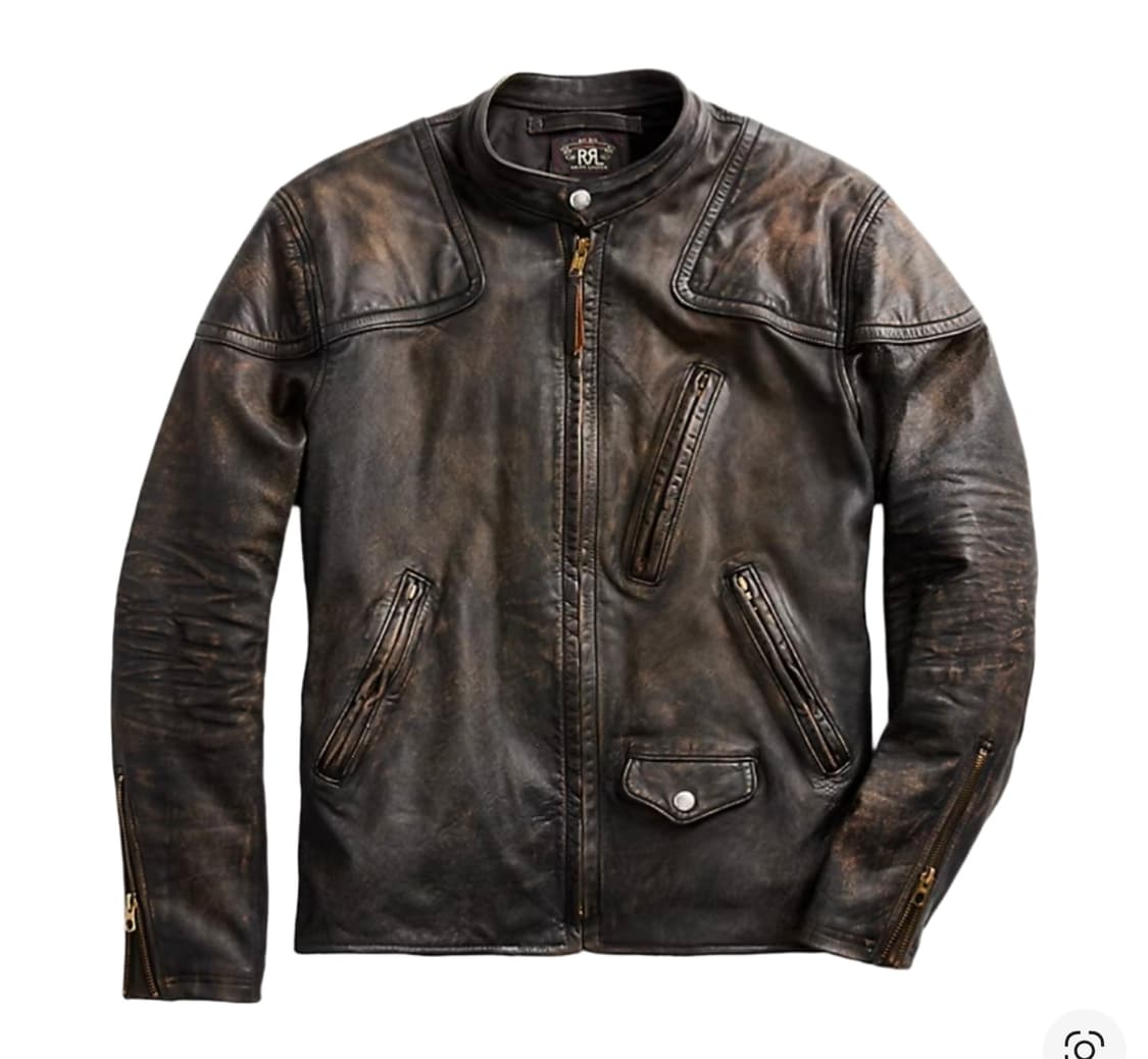 rrl 더블알엘 모토 레더자켓 M L 새상품 상품이미지1