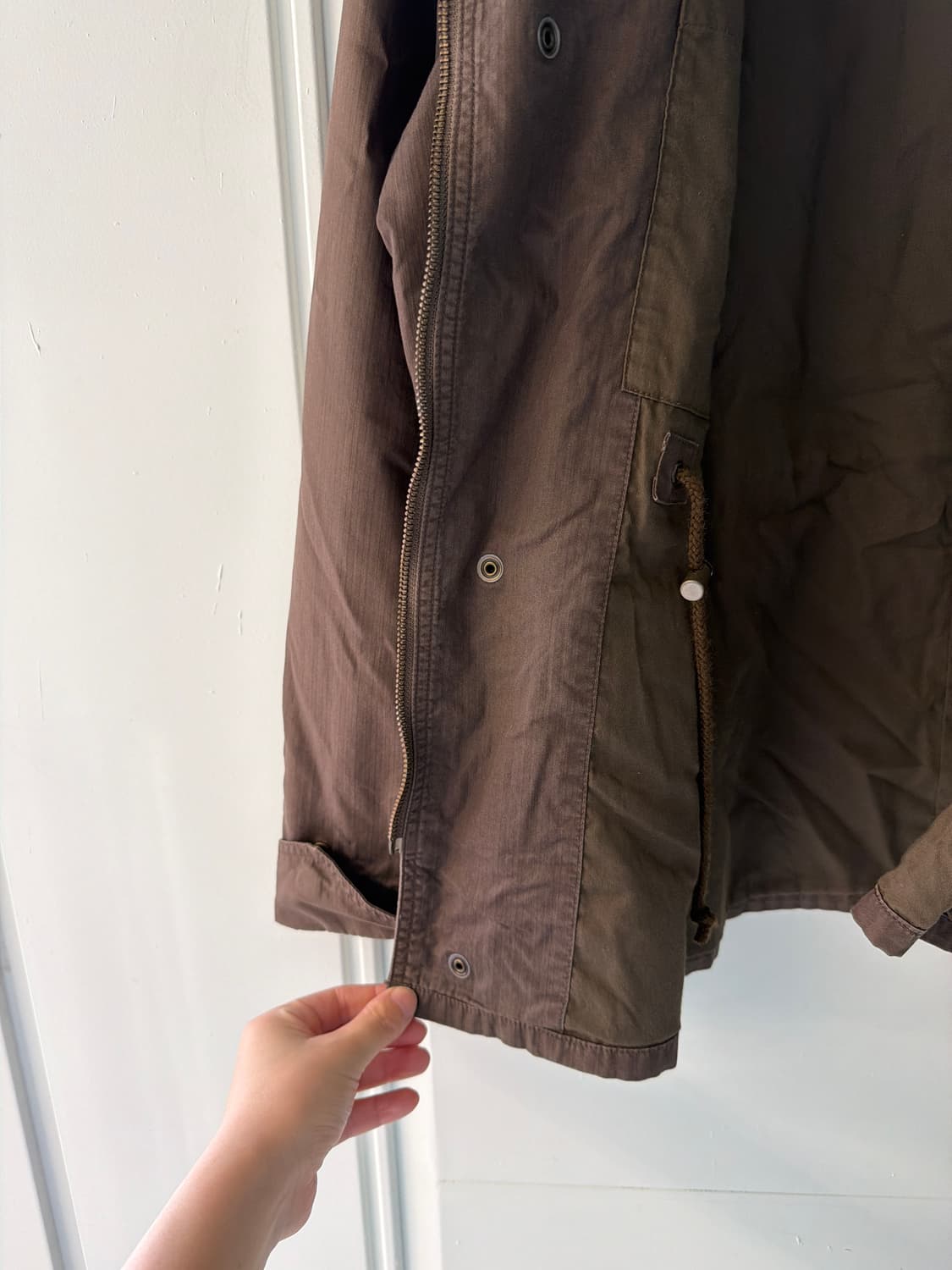일본빈티지 브라운 코튼 야상자켓 상품이미지10
