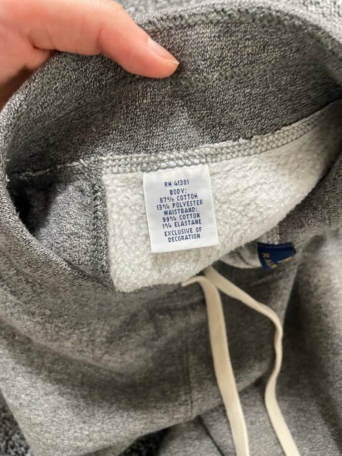 빈티지9. 폴로랄프로렌 코튼 블렌드 조거 팬츠 스웻팬츠 바지 그레이 상품이미지4