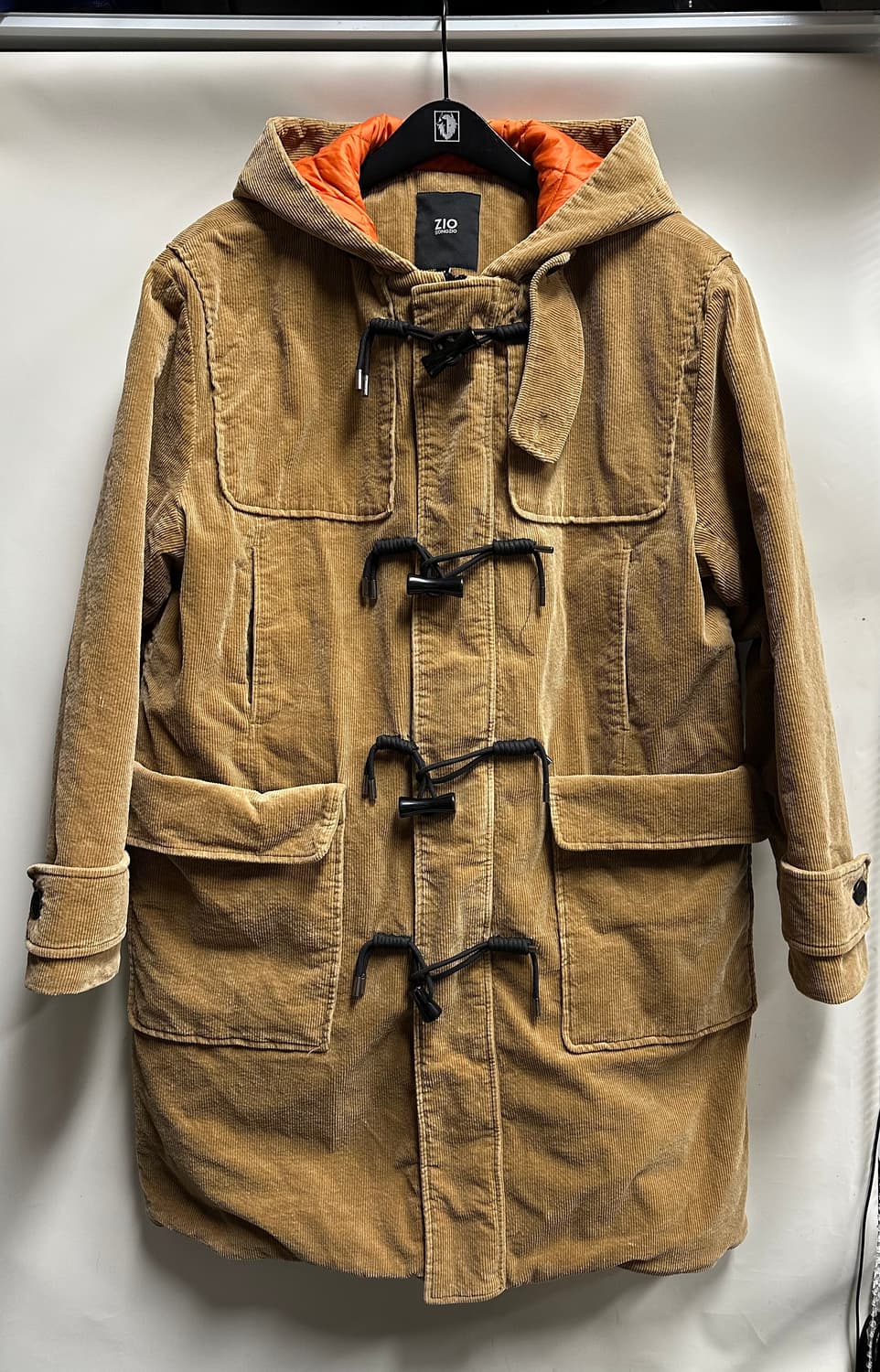 지오송지오 남성 코듀로이 후드 코트 105 상품이미지1