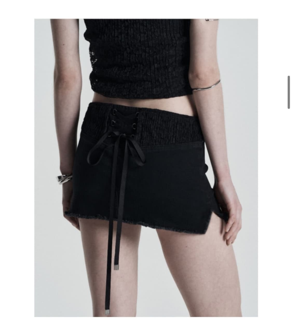 [1/새상품] 오도어 letto law skirt 레토 로우 스커트 1 상품이미지1