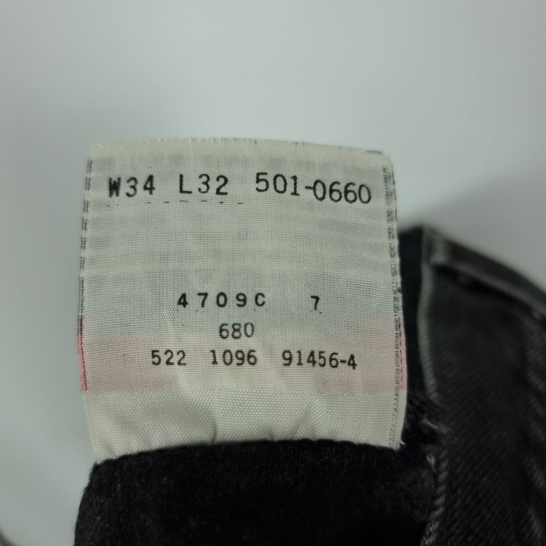 [리바이스] USA 90'S 501 스트레이트 흑청 데님팬츠 M19842 상품이미지9