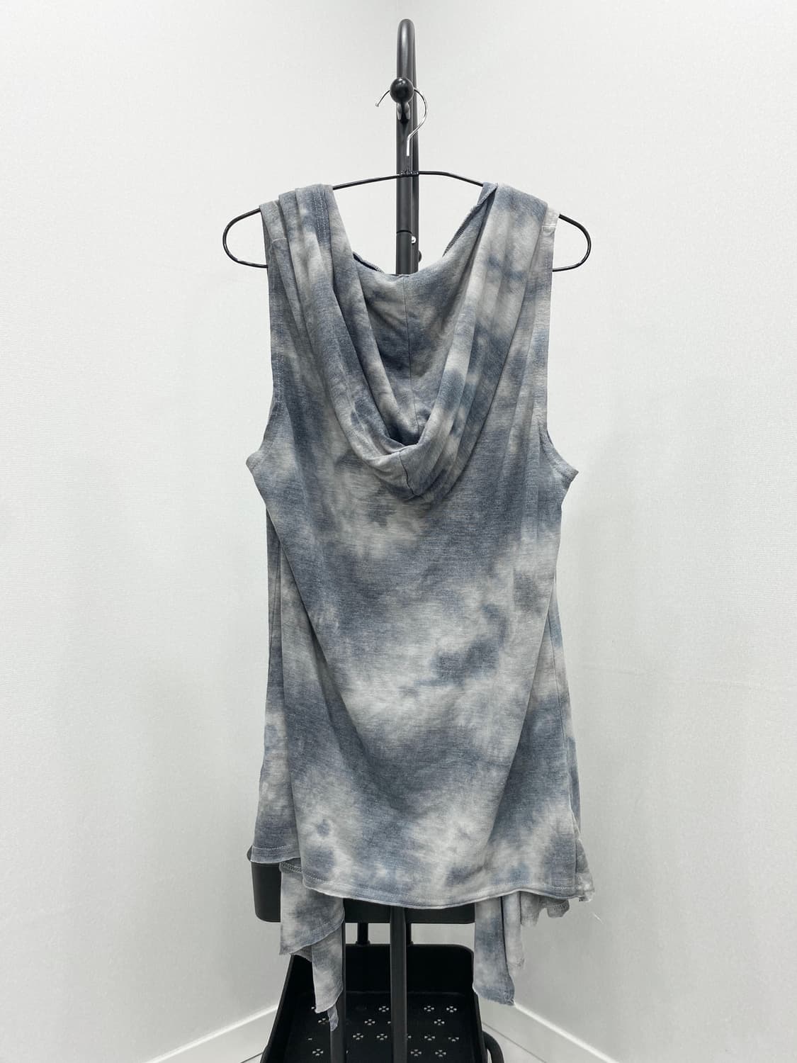Tie-Dye Drape Hooded Vest 상품이미지6