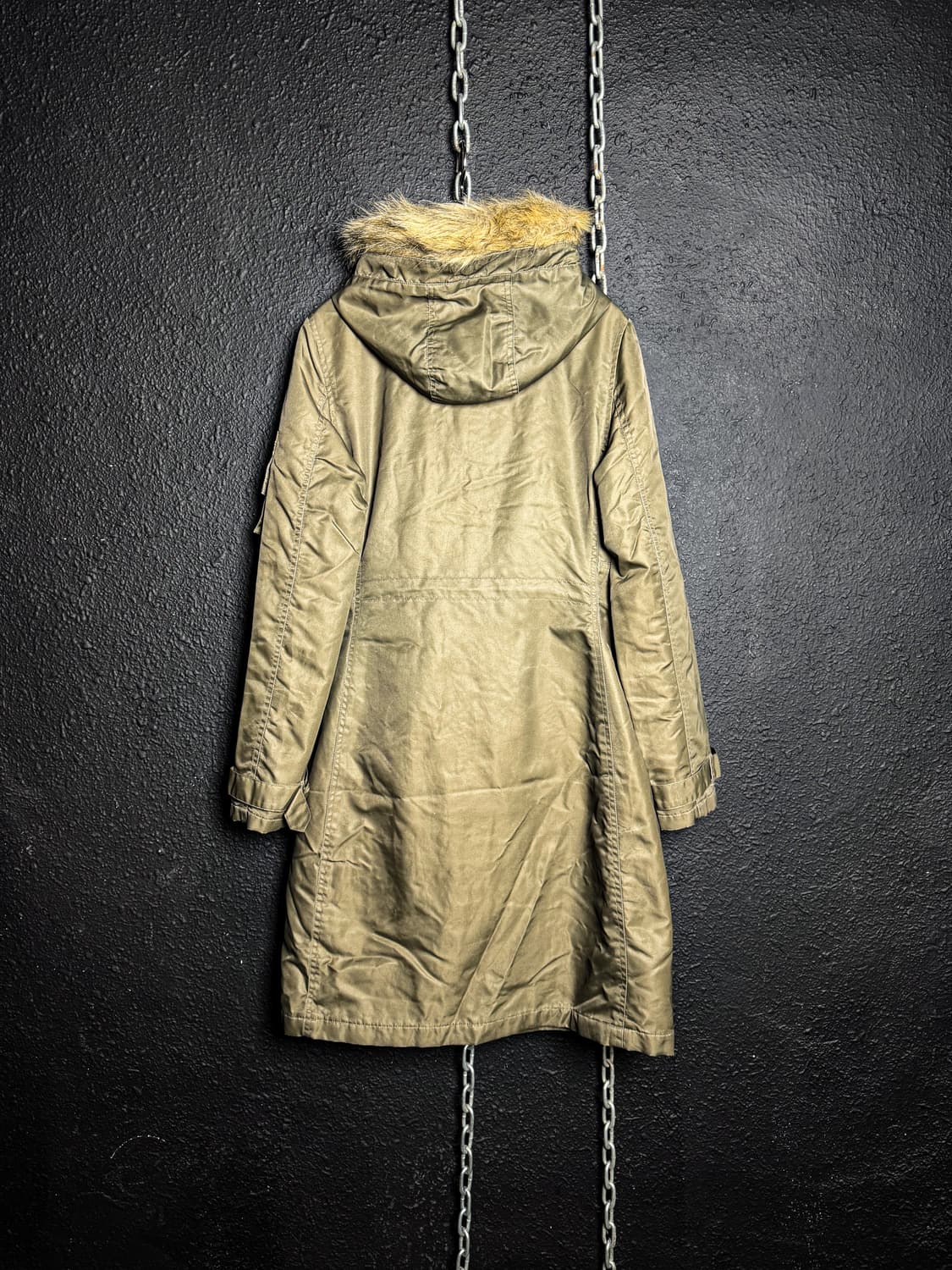 Vintage Fur Hood Long Parka 상품이미지10