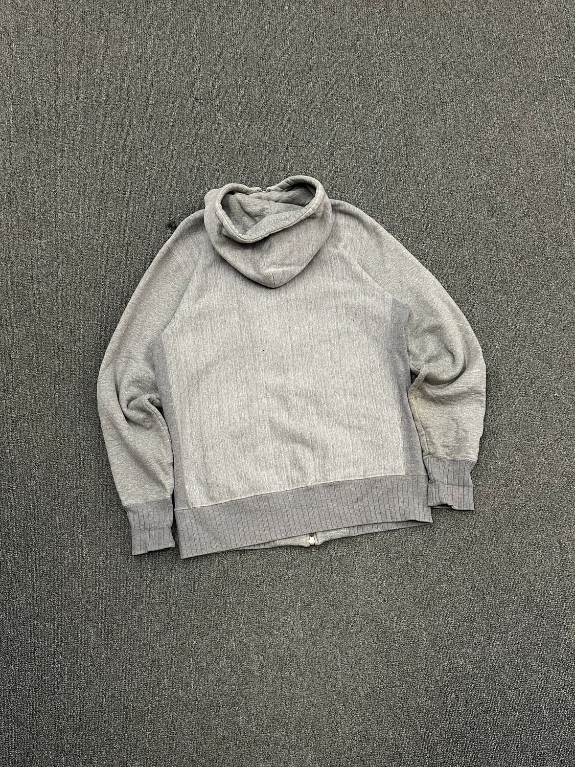 40)West Ride 빈티지 바이커 스컬 플래그 패치 플리스 후드집업 상품이미지7