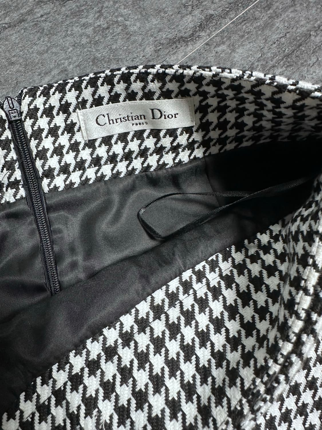 디올 하운드체크 울스커트M 상품이미지6