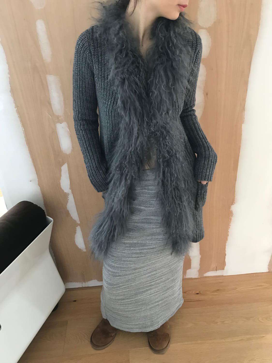 vintage fur cardigan 상품이미지3