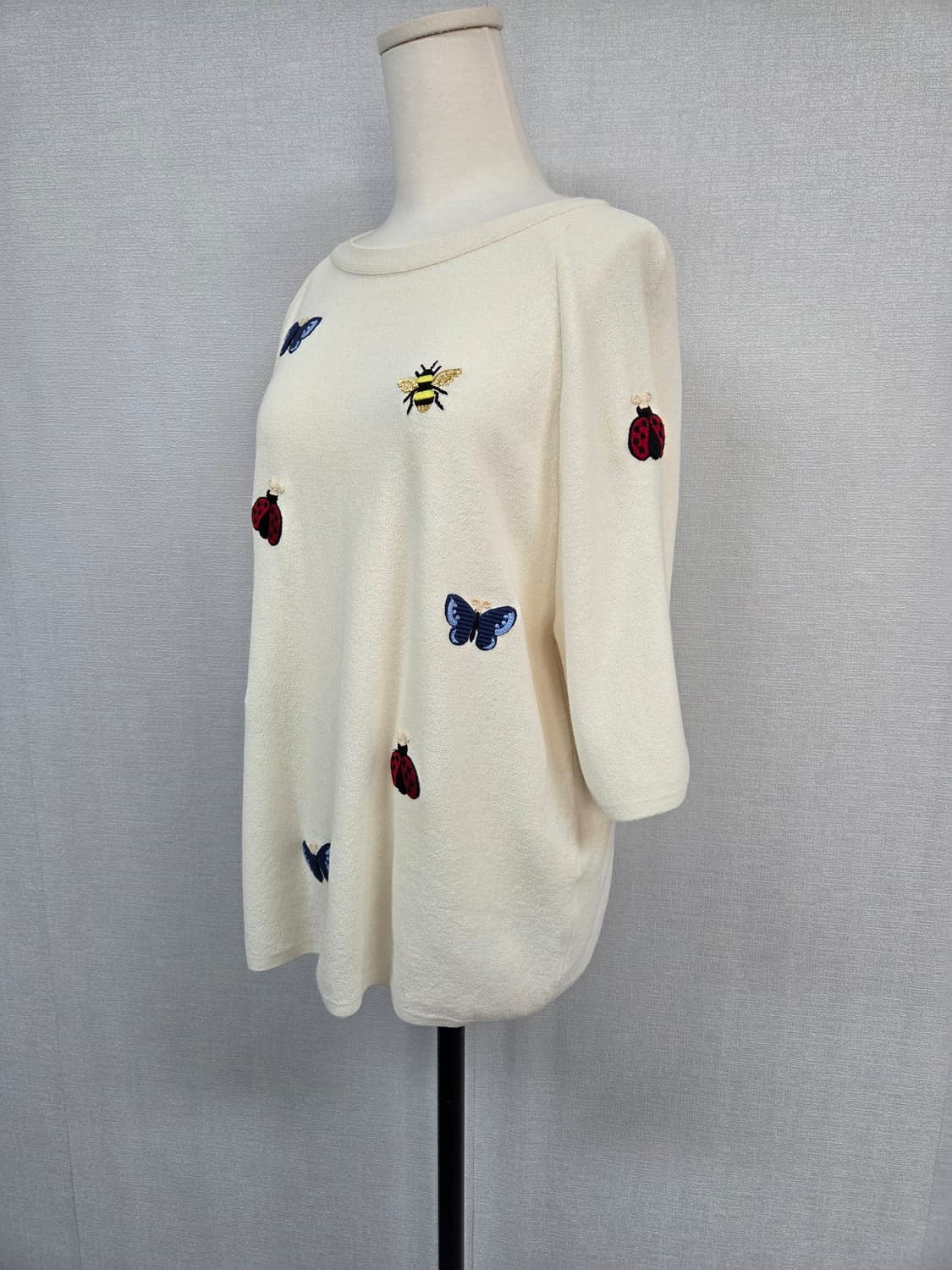 베네통   자수 반팔니트티 상품이미지2