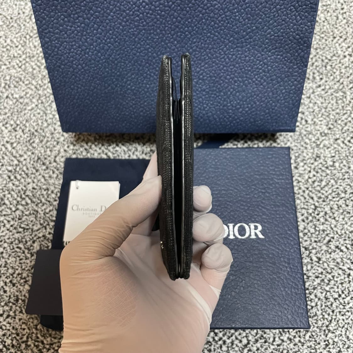 디올 오블리크 오거나이저 블랙 [OS] 상품이미지5