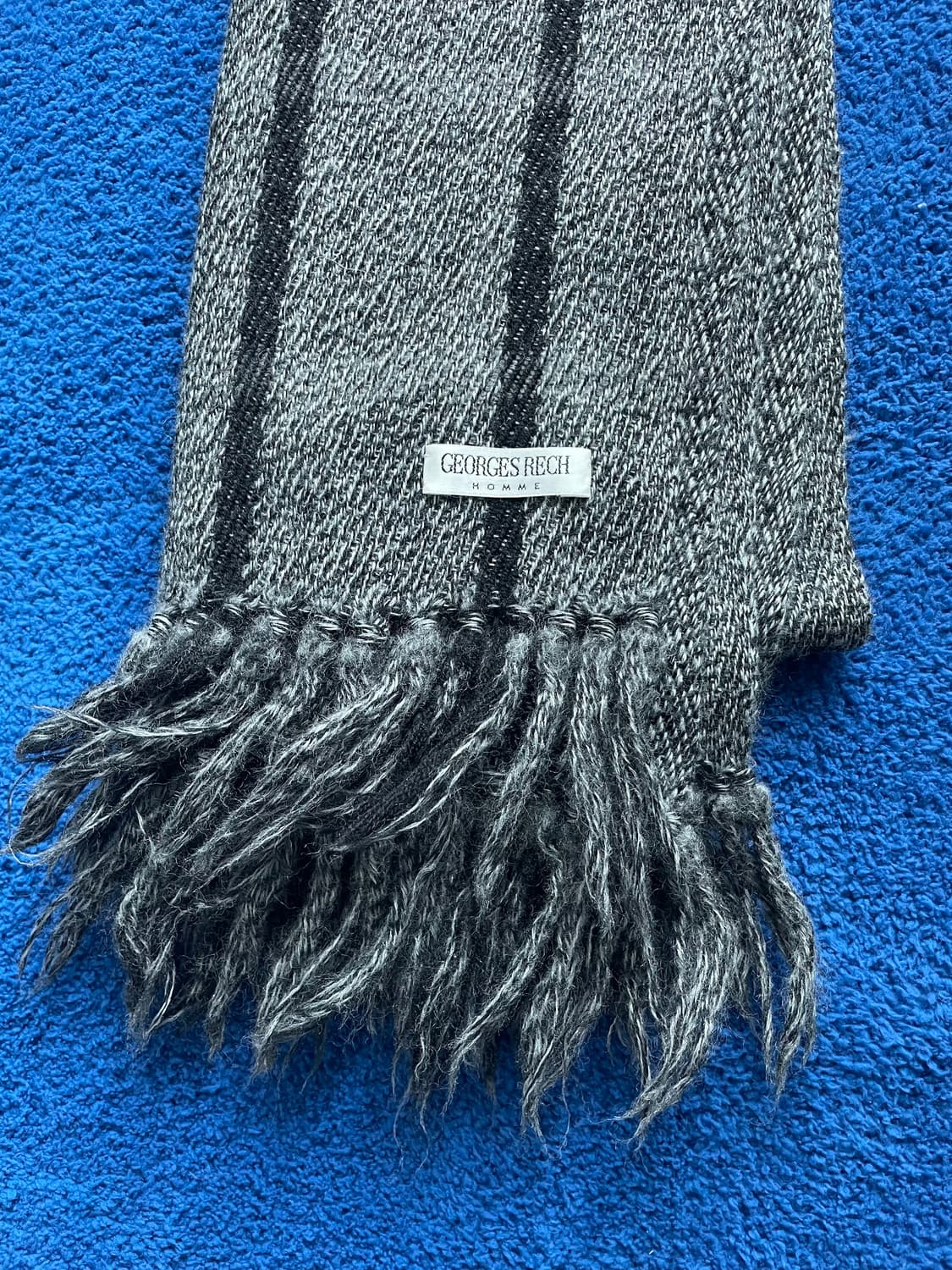 빈티지 헤어리 테슬 머플러 상품이미지4