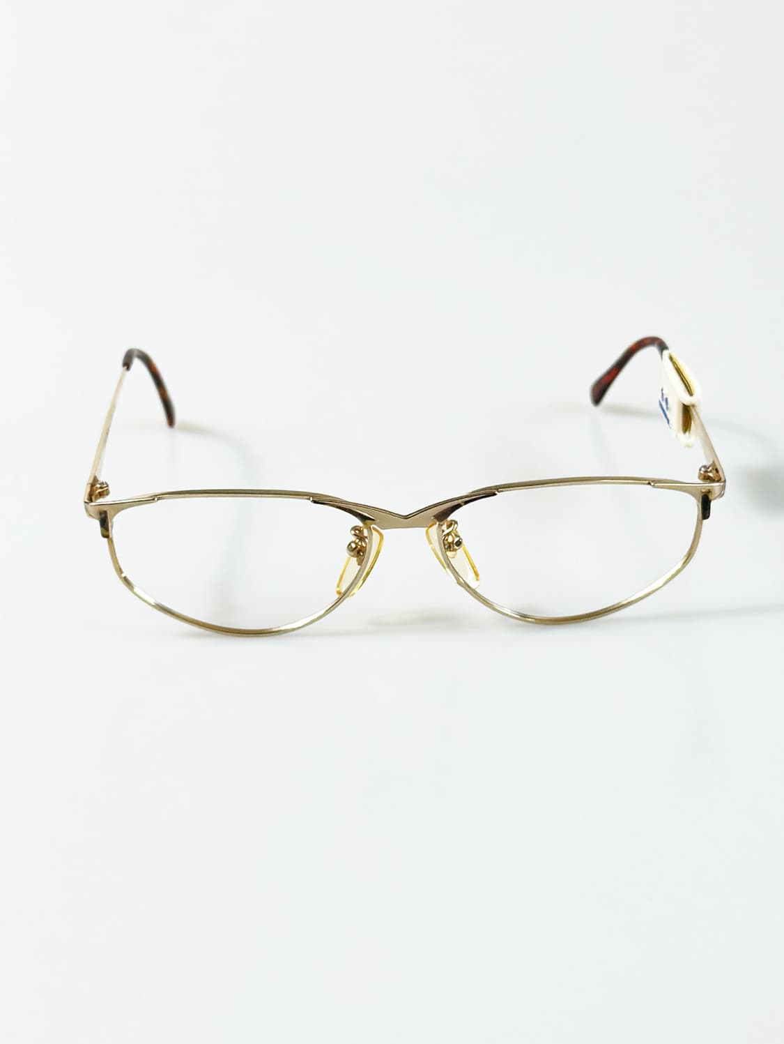 90s P.S.C FASHION 골드 메탈 슬림 스퀘어 빈티지 안경 상품이미지1