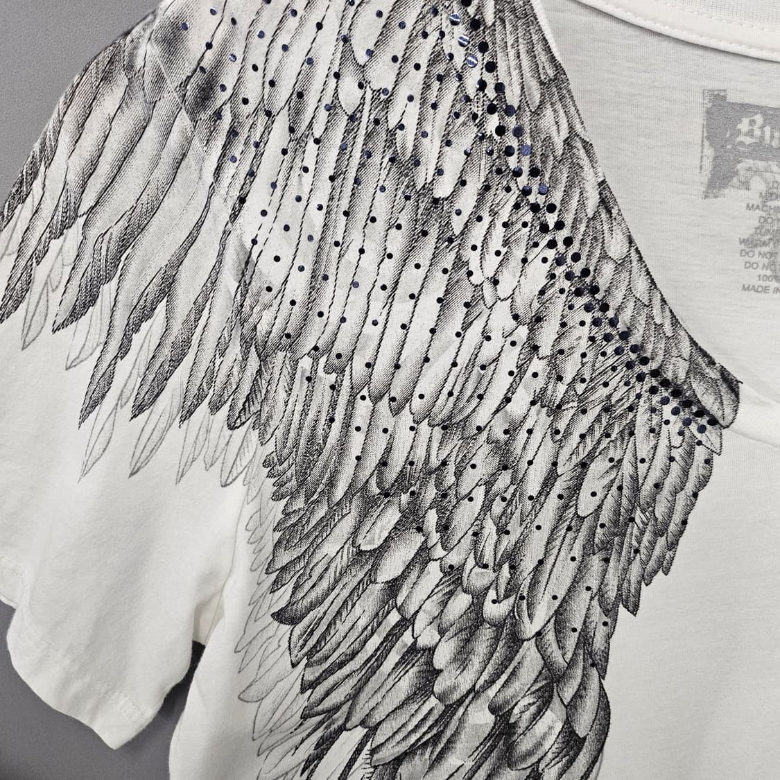 버커루 펑크 큐빅 Y2K 사선 반팔티 상품이미지3