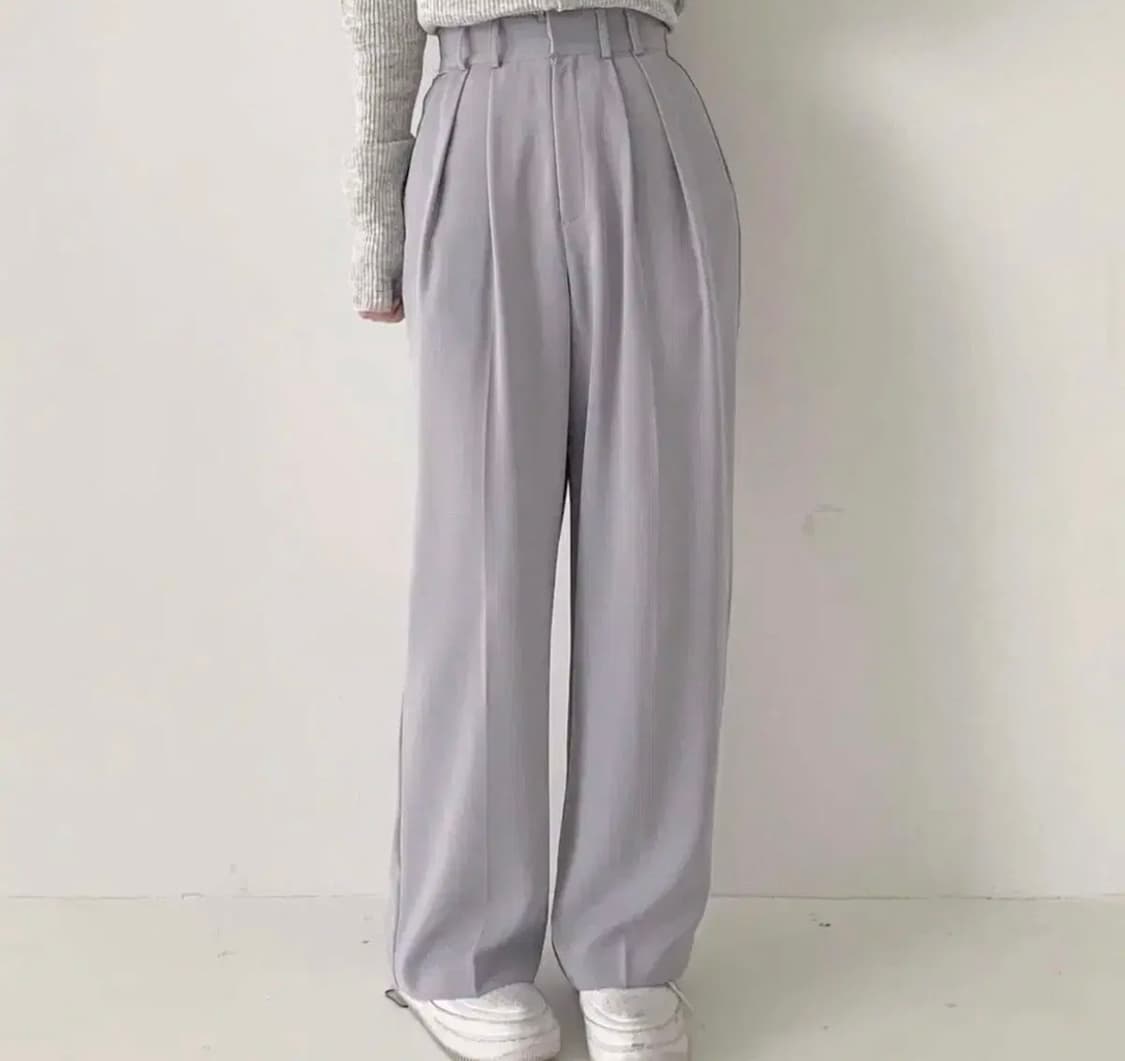 미니포에 핀턱 슬랙스 상품이미지1