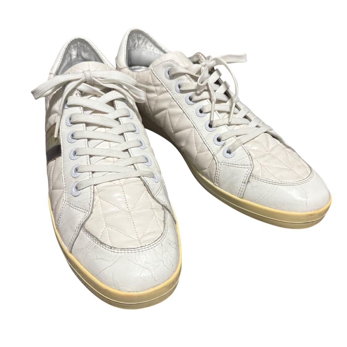 돌체앤가바나 화이트 레더 플랫 스니커즈 10.5 280-285 상품이미지2