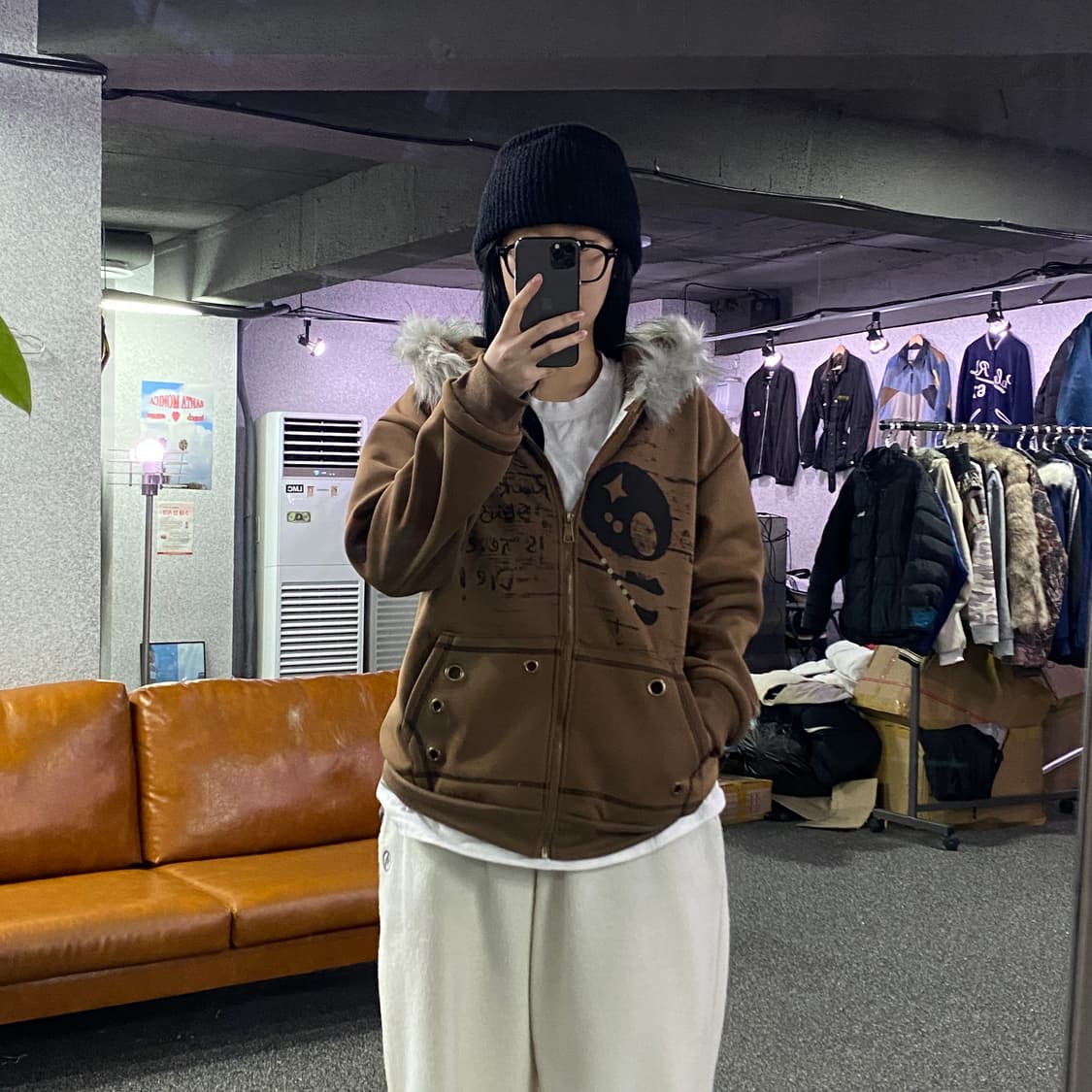 빈티지 y2k 후드 집업 자켓 B3177 상품이미지1