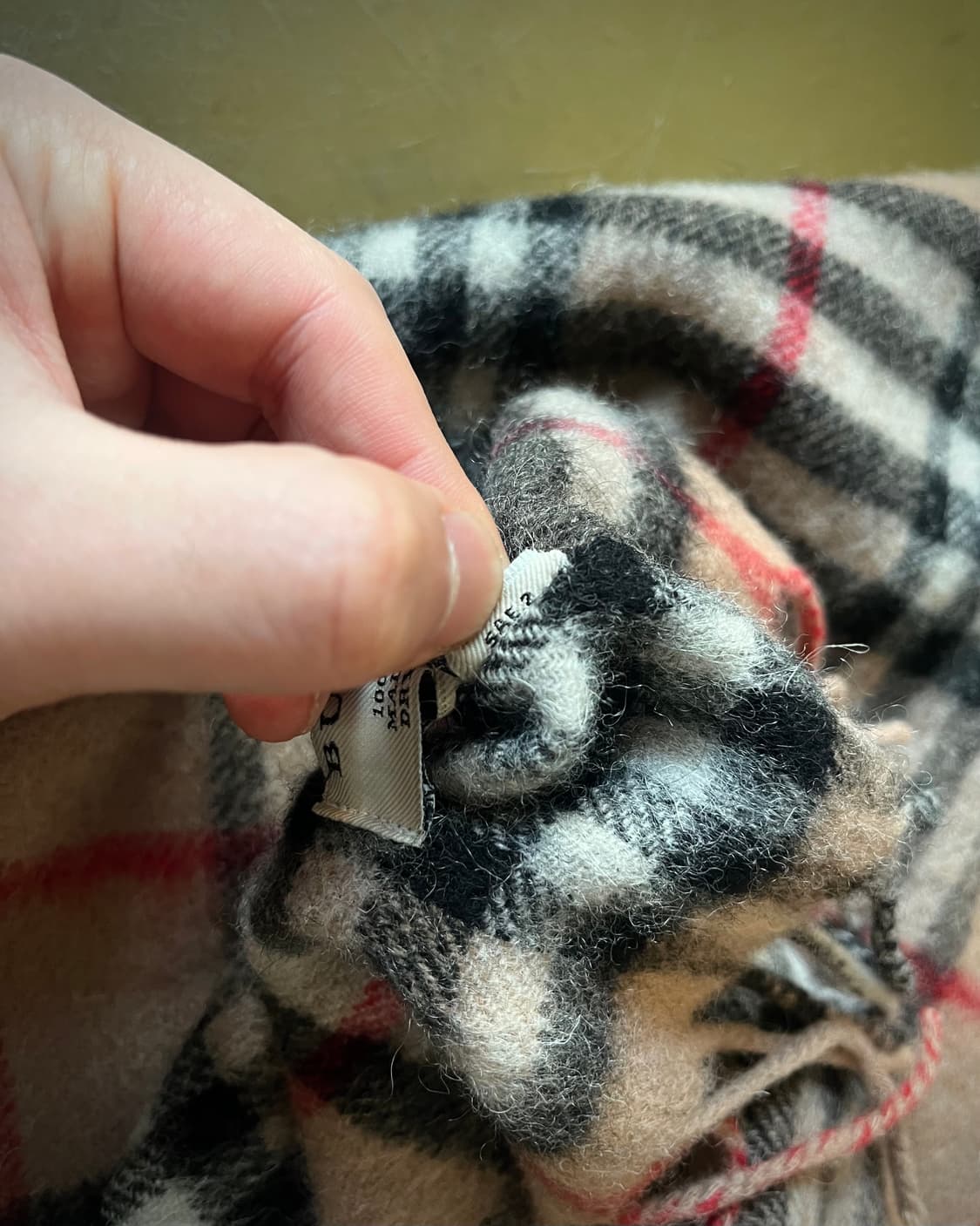 2000s BURBERRY London Lambs Wool Muffler 상품이미지5