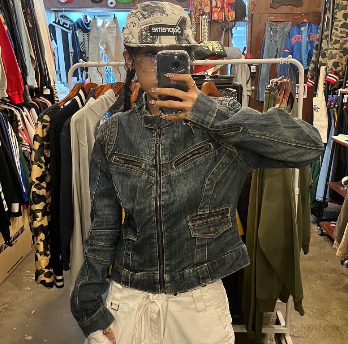 빈티지 데님 자켓 상품이미지4