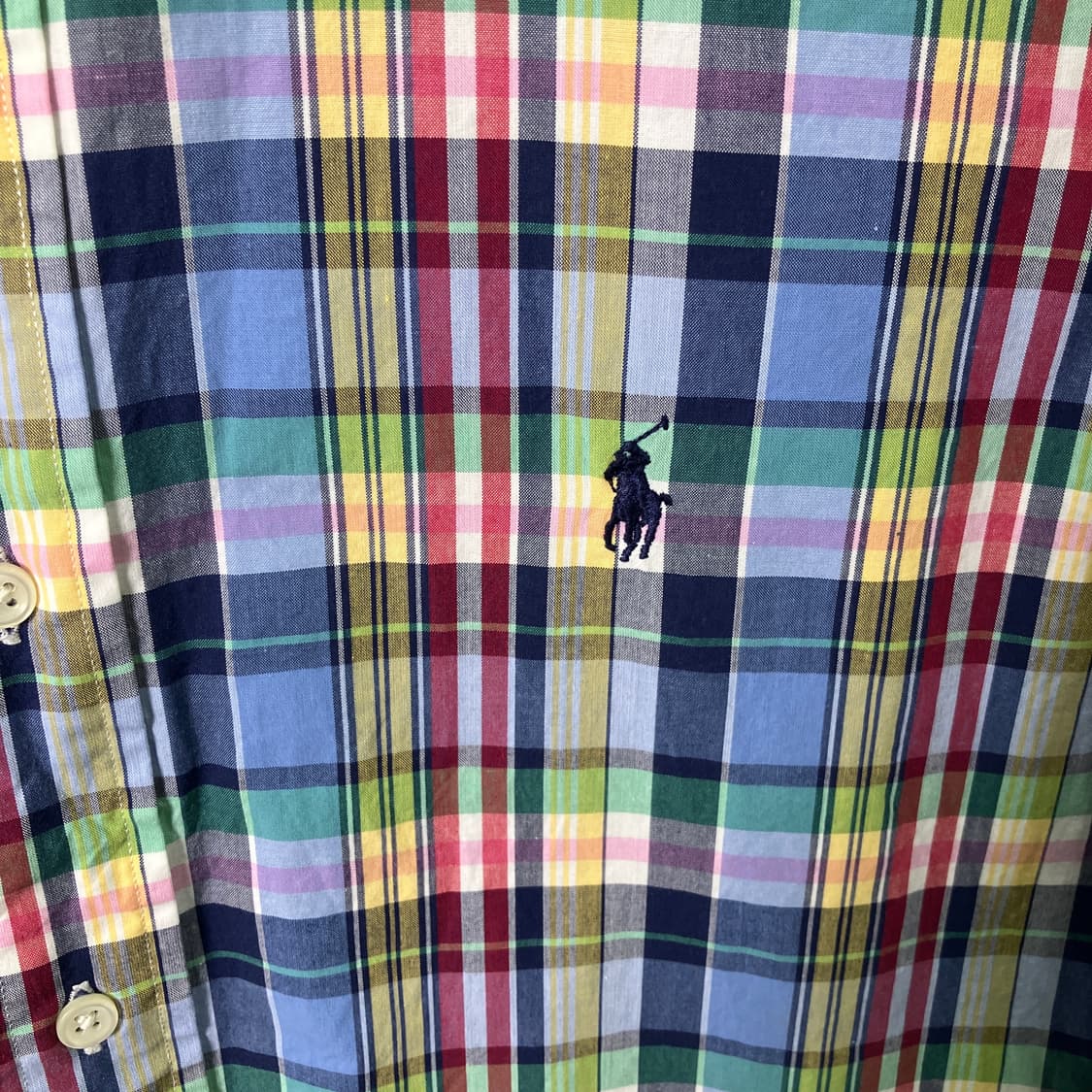 폴로 랄프로렌 멀티 블록 체크 셔츠 XL 상품이미지5