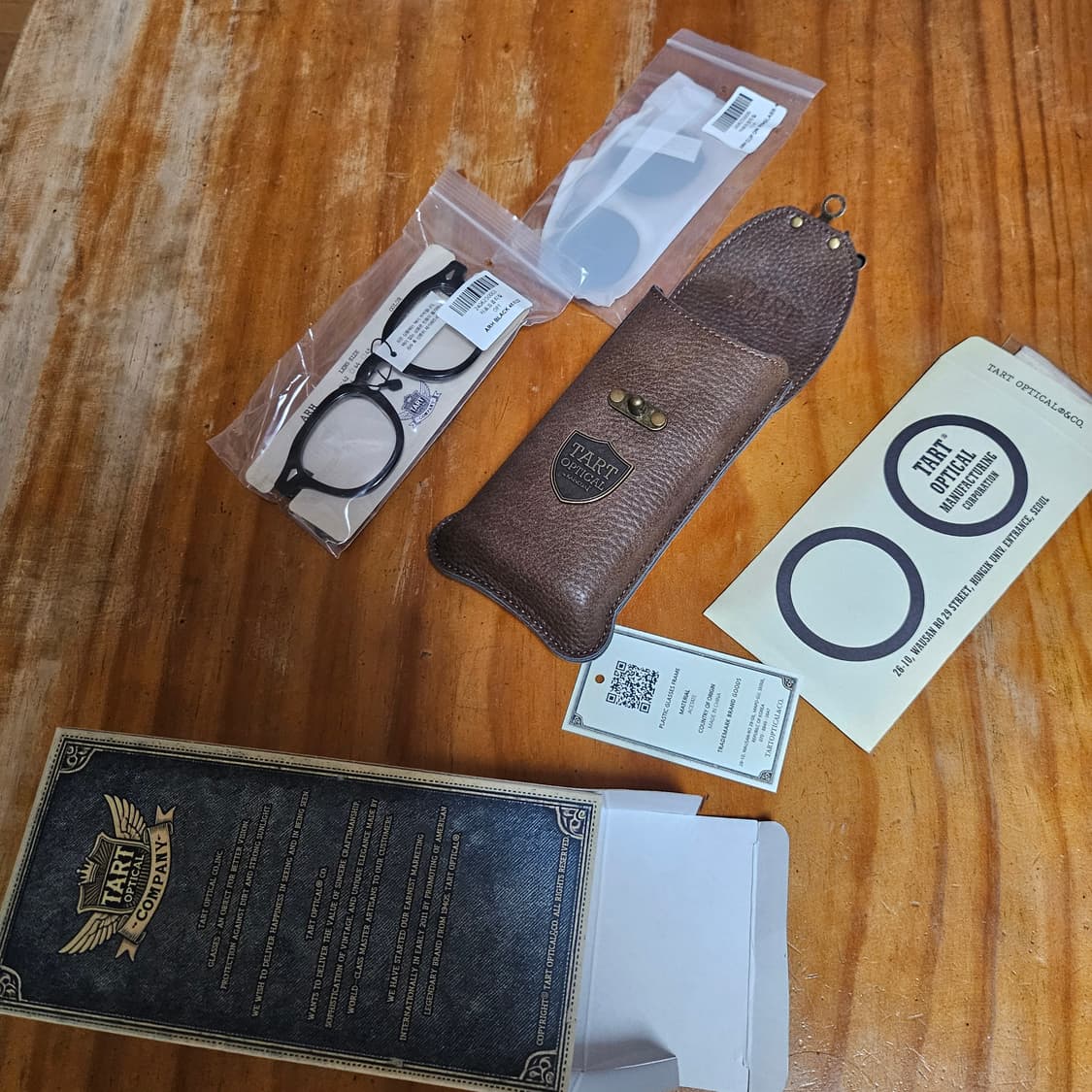 새제품 클립포함 타르트옵티컬46사이즈 아넬안경 상품이미지2