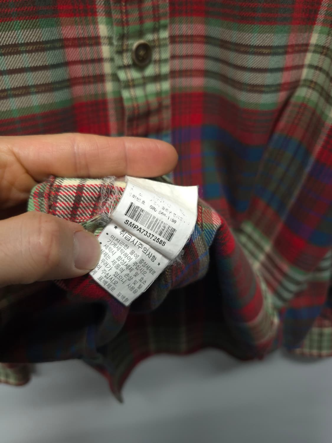 폴로 랄프로렌 에스테이트 클래식핏 체크 플란넬 셔츠(~66반) 상품이미지6