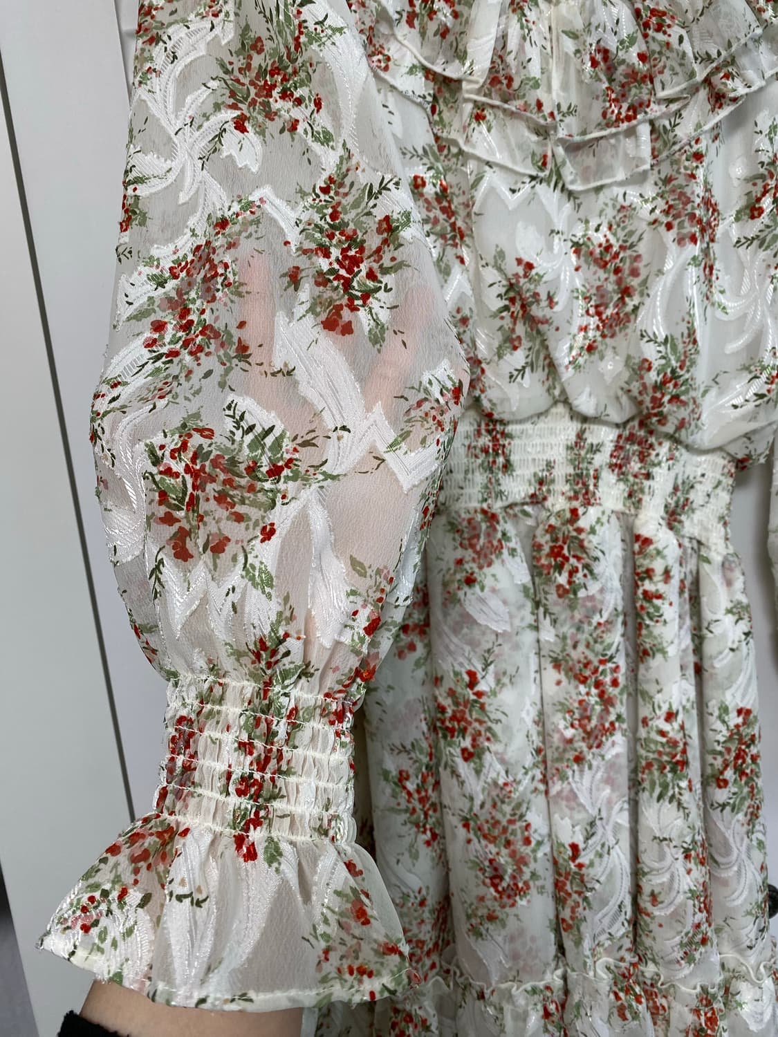 에고이스트 플라워 원피스 시스루 레이스 상품이미지5