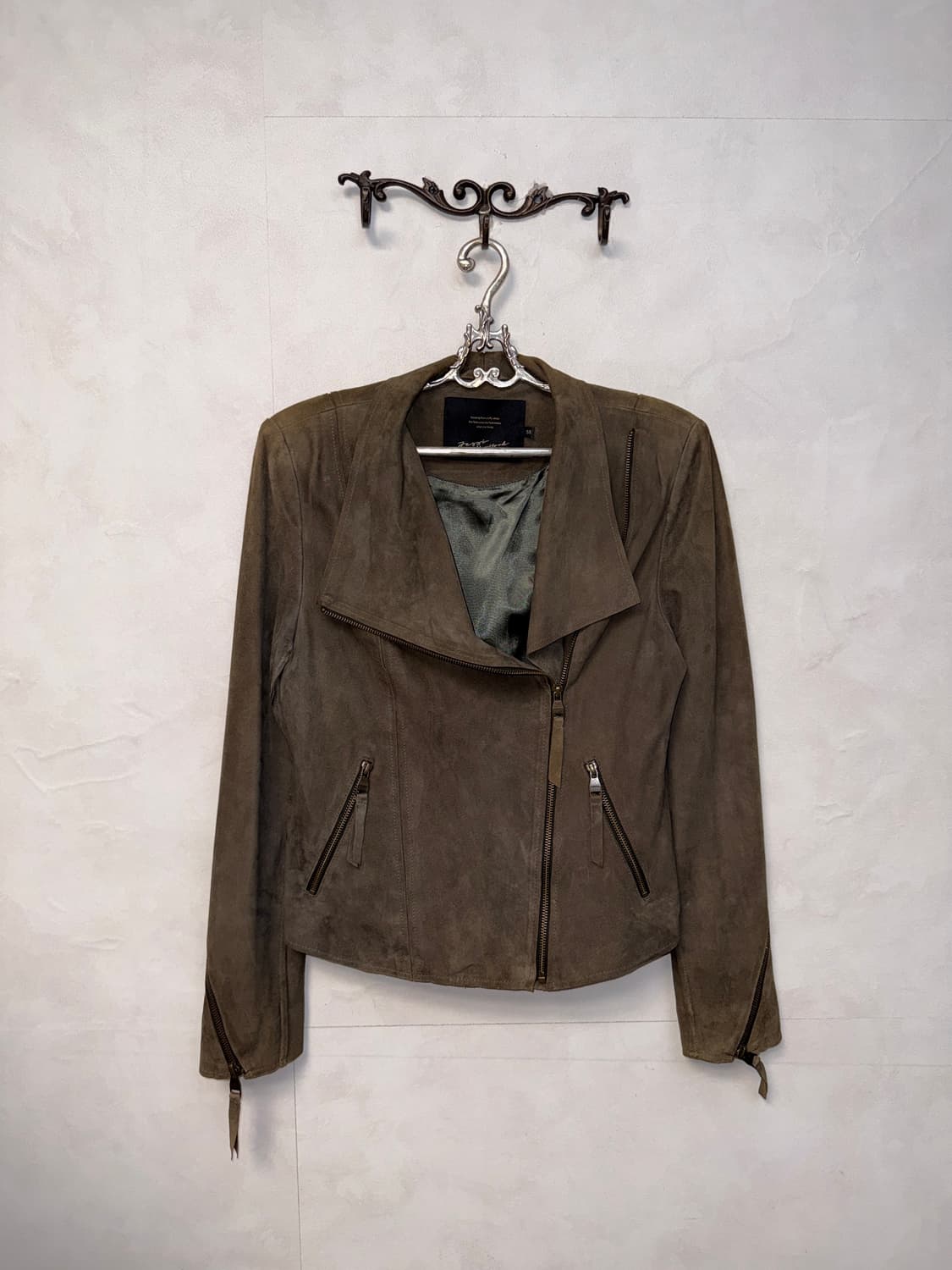 Jessi Newyork brown goat skin suede jk 상품이미지4